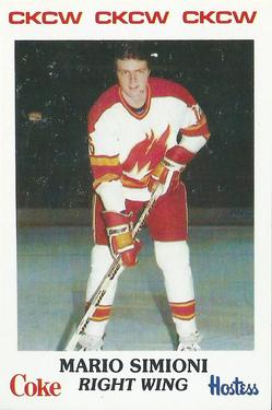 1984-85 Moncton Golden Flames (AHL) Police #15 Mario Simioni Front