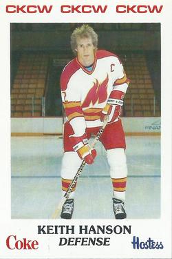 1984-85 Moncton Golden Flames (AHL) Police #16 Keith Hanson Front