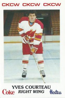 1984-85 Moncton Golden Flames (AHL) Police #17 Yves Courteau Front