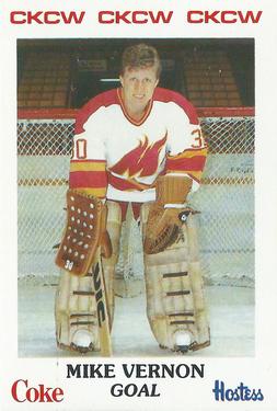 1984-85 Moncton Golden Flames (AHL) Police #20 Mike Vernon Front