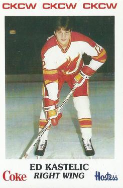 1984-85 Moncton Golden Flames (AHL) Police #24 Ed Kastelic Front