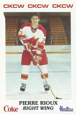 1984-85 Moncton Golden Flames (AHL) Police #25 Pierre Rioux Front