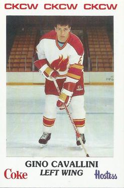 1984-85 Moncton Golden Flames (AHL) Police #26 Gino Cavallini Front