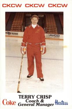 1985-86 Moncton Golden Flames (AHL) Police #1 Terry Crisp Front