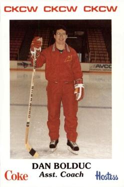 1985-86 Moncton Golden Flames (AHL) Police #2 Dan Bolduc Front