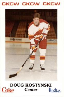 1985-86 Moncton Golden Flames (AHL) Police #8 Doug Kostynski Front