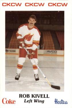 1985-86 Moncton Golden Flames (AHL) Police #10 Rob Kivell Front