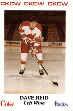 1985-86 Moncton Golden Flames (AHL) Police #22 Dave Reid Front