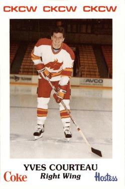 1985-86 Moncton Golden Flames (AHL) Police #24 Yves Courteau Front