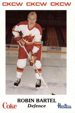 1985-86 Moncton Golden Flames (AHL) Police #25 Robin Bartell Front