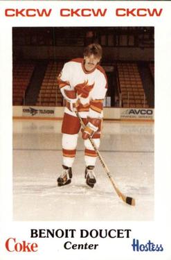 1985-86 Moncton Golden Flames (AHL) Police #26 Benoit Doucet Front
