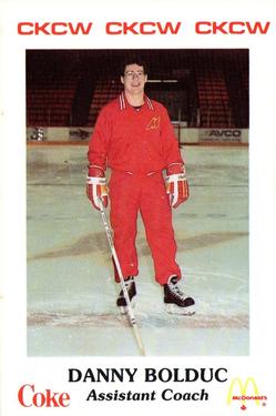 1986-87 Moncton Golden Flames (AHL) Police #2 Danny Bolduc Front