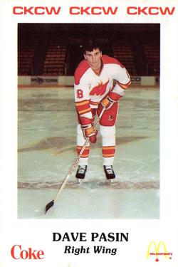 1986-87 Moncton Golden Flames (AHL) Police #7 Dave Pasin Front