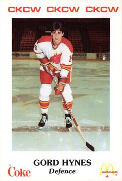 1986-87 Moncton Golden Flames (AHL) Police #22 Gord Hynes Front