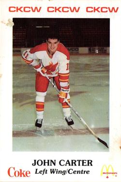 1986-87 Moncton Golden Flames (AHL) Police #28 John Carter Front