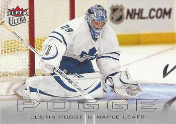 2009-10 Ultra #138 Justin Pogge Front