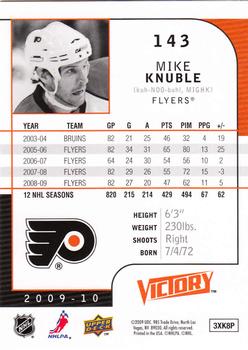 2009-10 Upper Deck Victory #143 Mike Knuble Back