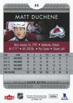 2014-15 Ultra #44 Matt Duchene Back