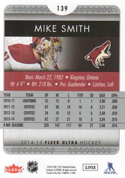 2014-15 Ultra #139 Mike Smith Back