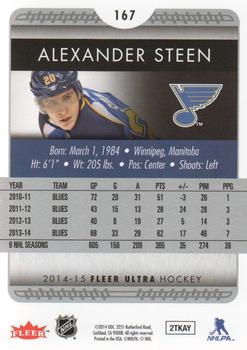 2014-15 Ultra #167 Alexander Steen Back