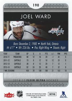 2014-15 Ultra #190 Joel Ward Back