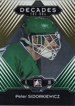2013-14 In The Game Decades 1990s - Gold #121 Peter Sidorkiewicz Front