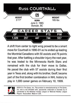 2013-14 In The Game Decades 1990s - Gold #129 Russ Courtnall Back