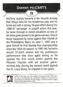 2013-14 In The Game Decades 1990s - Gold #170 Darren McCarty Back