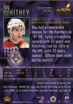 1998-99 Pacific Aurora #84 Ray Whitney Back
