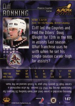 1998-99 Pacific Aurora #147 Cliff Ronning Back