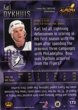 1998-99 Pacific Aurora #173 Karl Dykhuis Back