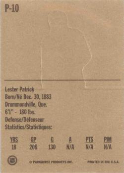 1994 Parkhurst Missing Link 1956-57 - Pop Ups #P-10 Lester Patrick Back