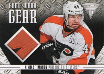 2012-13 Panini Rookie Anthology - Titanium Game-worn Gear Patch #GG-KT Kimmo Timonen Front