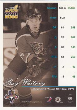 1999-00 Pacific Aurora #66 Ray Whitney Back