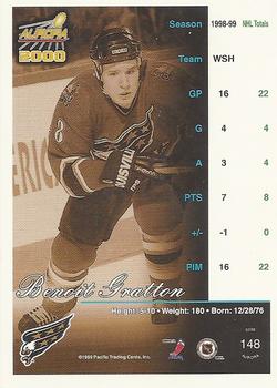 Benoit Gratton Hockey Card 1999-00 Pacific #440 Benoit Gratton