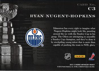 2012-13 Panini Rookie Anthology - Cup Contenders #C3 Ryan Nugent-Hopkins Back