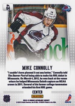 2012-13 Panini Rookie Anthology - Prizm Rookie #64 Mike Connolly Back