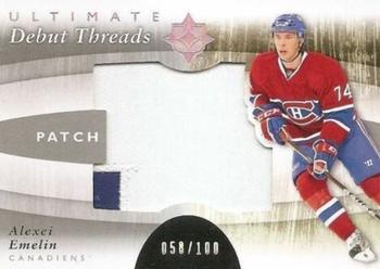 2011-12 Upper Deck Ultimate Collection - Debut Threads Patches #DT-AY Alexei Emelin Front