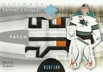 2011-12 Upper Deck Ultimate Collection - Debut Threads Patches #DT-HS Harri Sateri Front