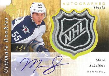 2011-12 Upper Deck Ultimate Collection - Rookie NHL Shield Autographs #150 Mark Scheifele Front