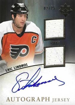 2011-12 Upper Deck Ultimate Collection - Ultimate Jerseys Autographs #UJ-EL Eric Lindros Front