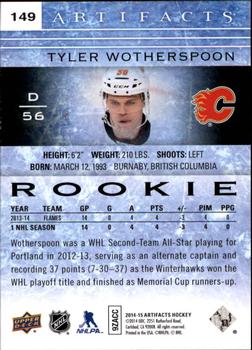 2014-15 Upper Deck Artifacts #149 Tyler Wotherspoon Back