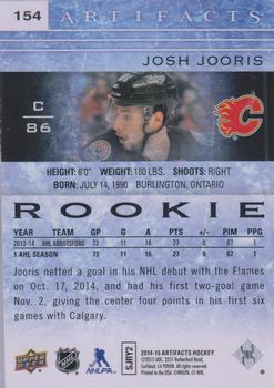 2014-15 Upper Deck Artifacts #154 Josh Jooris Back
