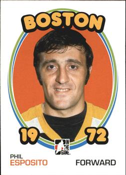 2009-10 In The Game 1972 The Year In Hockey #1 Phil Esposito Front