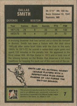 2009-10 In The Game 1972 The Year In Hockey #7 Dallas Smith Back