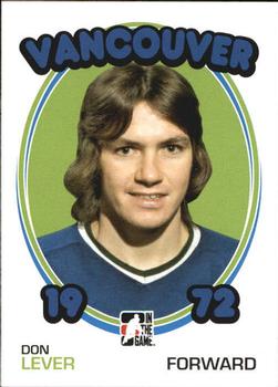 2009-10 In The Game 1972 The Year In Hockey #52 Don Lever Front