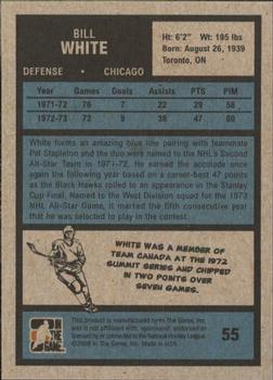 2009-10 In The Game 1972 The Year In Hockey #55 Bill White Back