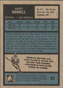 2009-10 In The Game 1972 The Year In Hockey #83 Harry Howell Back