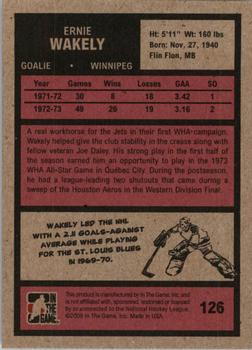 2009-10 In The Game 1972 The Year In Hockey #126 Ernie Wakely Back