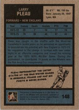 2009-10 In The Game 1972 The Year In Hockey #148 Larry Pleau Back